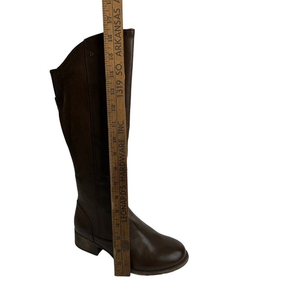 The Buckle Dante Distressed Brown Vegan Leather Knee Boots Size 6 New with Tags - Picture 8 of 11